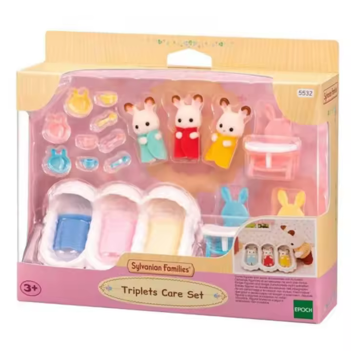 Set completo La habitación de los trillizos Sylvanian Families 5532 EPOCH - 1