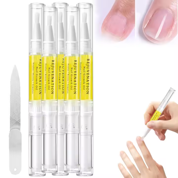 Aceite y suero rejuvenecedor de uñas Brother Cosmetics: reparación, fortalecimiento y crecimiento instantáneos de las uñas (5 unidades) - 1