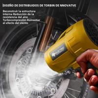 Electric Goddess 1500W Turbo Blower Jet Fan Sin Escobillas 200M/S Para Batería DeWalt 20V Herramienta De Limpieza Violenta Para DIY En El Hogar - details 7