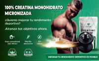 Creatina monohidratada en polvo  300GR  166 dosis  100% creatina monohidrato micronizada  Sin sabor  No-GMO  Vegano  Sin lactosa  Incluye dosificador  Alta solubilidad - details 0