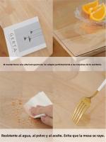 Protector De Mesa Para Oficina Y Hogar PVC Transparente Antideslizante Resistente Al Calor Y a La Humedad Tapete De Escritorio Impermeable Para Escritorio - details 1