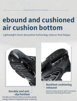 Zapatos De Seguridad Para Hombre Con Botón Giratorio Indestructibles Tamaño De Punta De Acero Antipinchazos Y Antideslizantes - details 11
