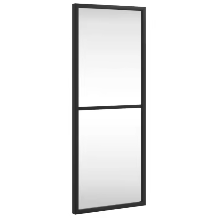 Espejo bañoEspejo de pared rectangular de hierro negro 20x50 cm - 1