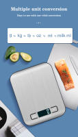 Báscula De Cocina Electrónica De Acero Inoxidable Con Pantalla LCD Herramientas De Hornear Para Alimentos Y Joyas Peso De Bocadillos Precisión 1g No Incluye Batería - details 1