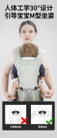Taburete de cintura para bebé dos en uno, taburete de cintura para bebé, portabebés multifuncional, para salir a sostener el taburete de cintura del artefacto del bebé - details 1