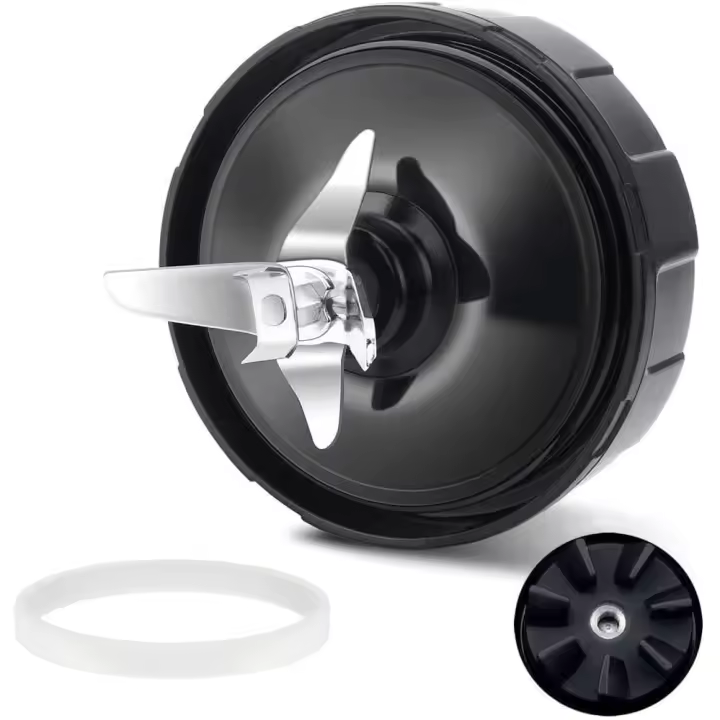 Der Blade Repuesto 7 para Cuchilla Extractora Ninja Pro Compatible con Nutri Ninja Car iQ BL480 BL481 BL482-30 BL487 BL492 con Goma de Silicona - 1