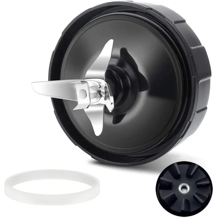 Der Blade Repuesto 7 Para Cuchilla Extractora Ninja Pro Compatible con Nutri Ninja Car iQ BL480 BL481 BL482-30 BL487 BL492 con Goma de Silicona - 1