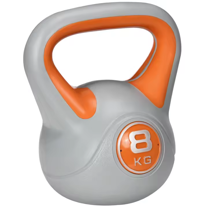 SPORTNOW Pesa Rusa 10 kg Kettlebell Revestimiento de PU y Relleno de Arena Mango Ancho para Entrenamiento Culturismo en Casa Gimnasio 22x16x26 cm - 1