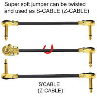 Kit De 6 Piezas De Cable De Audio Antiniebla Para Guitarra 24AWG Cable De Conector De Pedal De Efectos De Guitarra En Forma De T 15 Cm 6 Pulgadas Angulo Recto - details 1