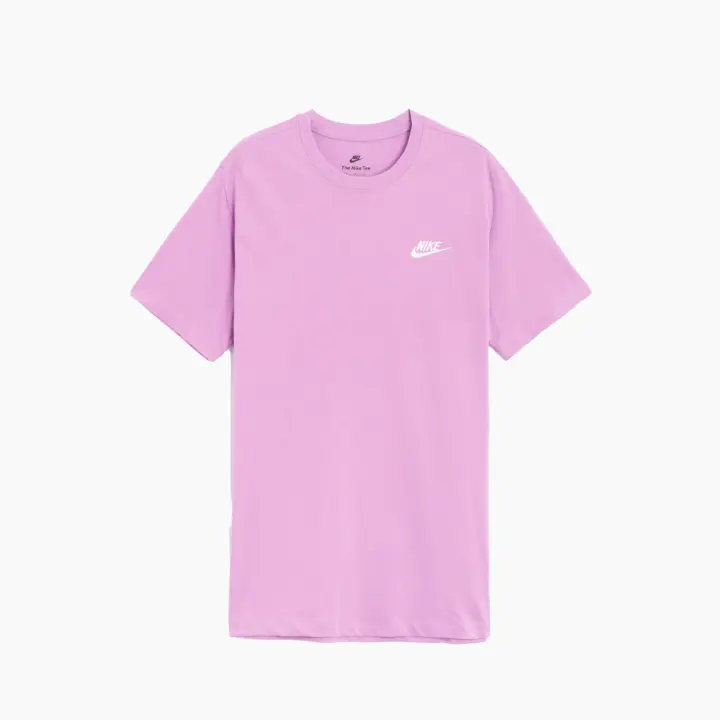 NIKE SPORTSWEAR CLUB T-SHIRT VIOLET & WHITE - AR4997 - 1