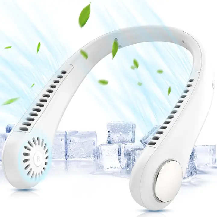 TODOBIEN STORE - Ventilador de Cuello sin aspas - Ventilador de Cuello portátil Manos Libres Ventilador Personal Recargable por USB , Ventilador de Cuello Colgante sin Hojas, Enfriador de Cuello Inbox - 1