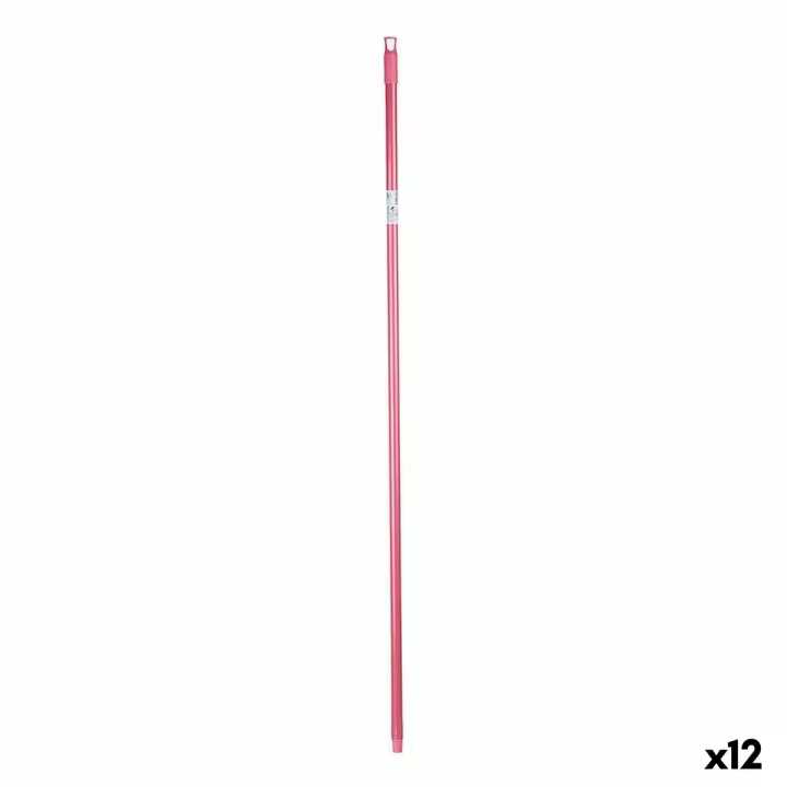 Palo para Escoba 2,3 x 130 x 2,3 cm Rosa Metal (12 Unidades) - 1