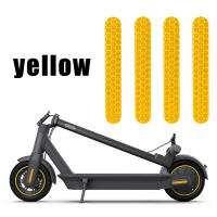 Juego De 4 Pegatinas Reflector Eficientes Para Ruedas Delanteras Y Traseras De Scooter Eléctrico Ninebot Max G30 Cubierta Protectora Antipolvo - details 10