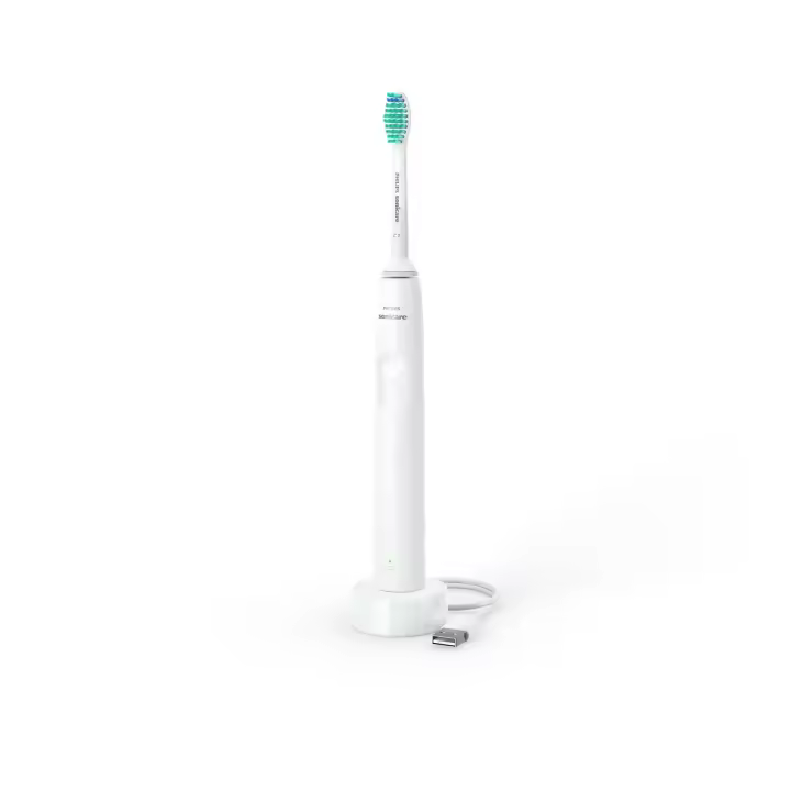 PHILIPS HX3651/13 Cepillo dental eléctrico sónico Sonicare 2100 Series con Carga USB para 14 días, color Blanco - 1