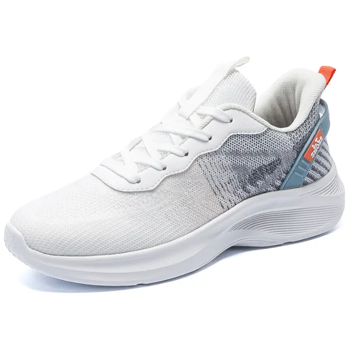 MOV Zapatos de otoño nuevos, ligeros, de suela blanda, transpirables, de malla voladora, de tacón bajo, de moda, casuales, de malla, zapatos deportivos para correr, zapatos para hombres - 1