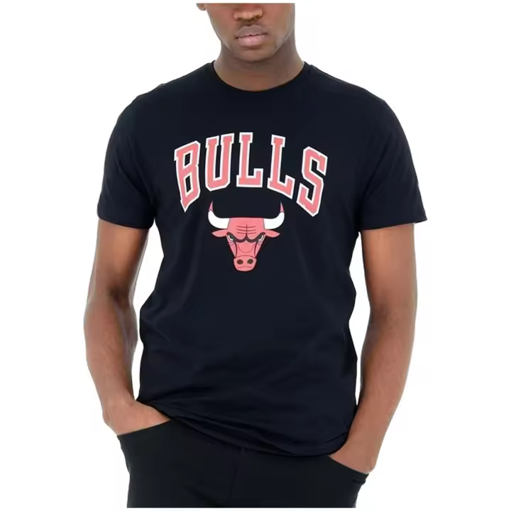 Camiseta de Manga Corta New Era Nba Team Logo Chicago Bulls Logo para hombre en color azul - 1