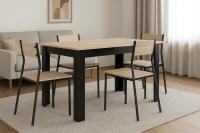 DUPI Mesa Comedor Aitana con Estructura y Tapa Superior de Madera - details 1