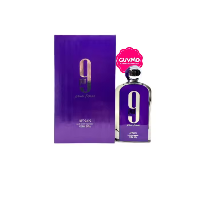 Afnan 9 AM Pour Femme Eau de Parfum 100 ml – Fragancia Cítrica y Frutal para Mujer con Notas de Mandarina, Frambuesa y Ámbar - 1