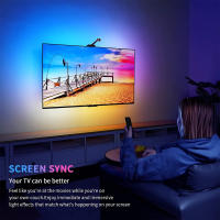 Tira De Luces LED RGBIC WiFi Sincronización De Pantalla De TV Y Juego Ambiente Para Dormitorio Fondo De TV Control Por App Musica - details 5