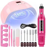 Kit Profesional De Esmeriladora Eléctrica USB Para Uñas Con Lámpara LED UV Y Secador De Manicura Gel Acrílico Set De Inicio - details 9