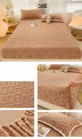 Sábana De Algodón Poliéster Ultra Suave Y Gruesa Resistente a Manchas Para Cama Sala De Estar Dormitorio Decoración De Piso - details 3