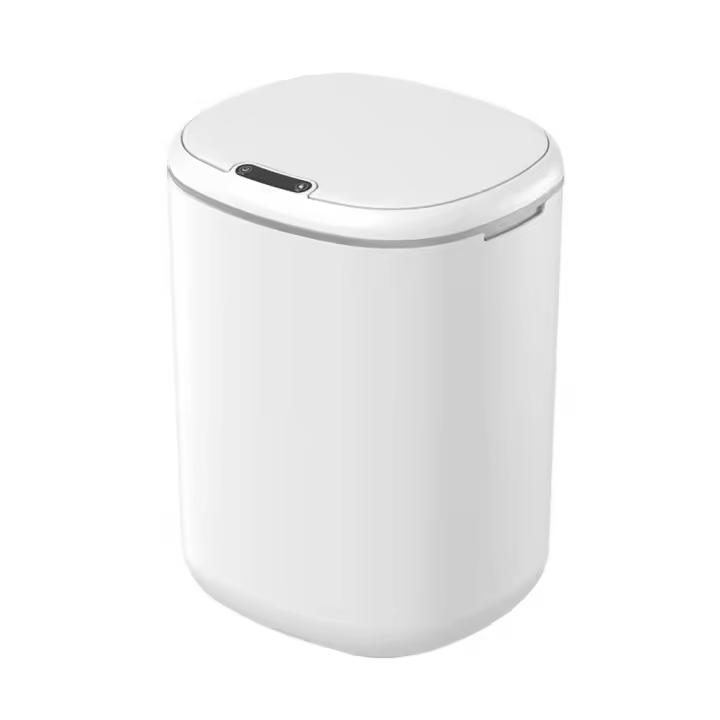 Cubo de basura inteligente para el hogar, cocina, baño, cubo de basura de inducción con tapa, colección de baño - 1