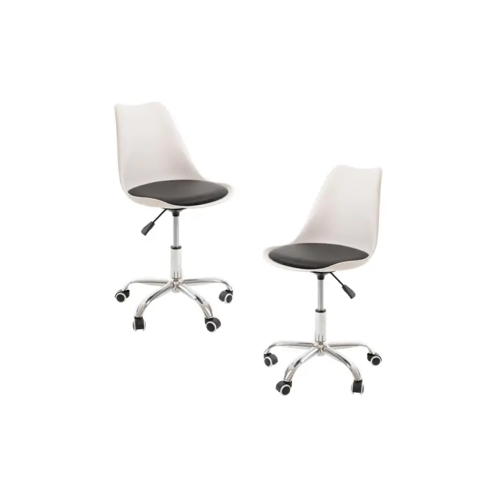 Pack 2 Sillas Neo - Blanco y Negro - 1