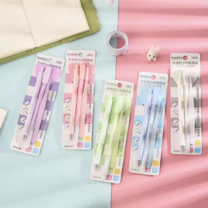 Kit De Herramientas Para Carpintería Y Manualidades 4pcs De Pincel De Pegamento Y Cuchillo Para Scrapbooking Suministros De Papelería Kawaii - 1