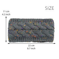 Diadema De Punto Para Mujer Invierno Cálido Lana Tejida Calentador De Orejas Cross Knot Turban Accesorios De Cabello Unisex - details 3
