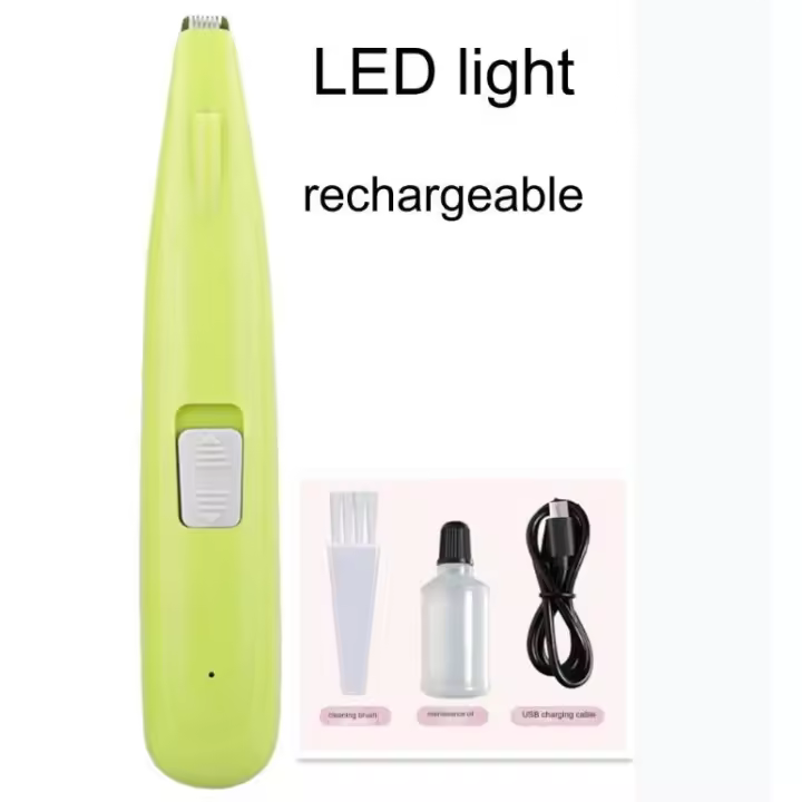 Cortadora de pelo eléctrico para mascotas, recargable por USB para perros y Gatos, Patas, Ojos, Pelo Facial, Pies de afeitar HKK - 1