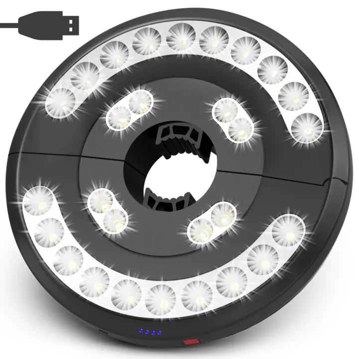 Luz de Paraguas de Patio LED Luz Nocturna de Camping de 3 Modos con Abrazadera Ajustable - 1