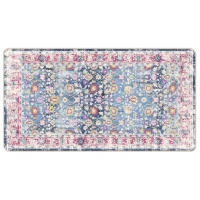vidaXL Alfombra lavable antideslizante multicolor 80x150 cm Color Negro,  Gris y dorado,  Beige y dorado y mas Alfombras de área  Alfombra de Piso para Sala de Estar Dormitorio Habitación Salón - details 6