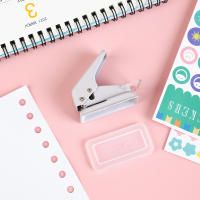 Pulverizador De Agujeros Pequeño Y Portátil Para Papel Kawaii Oficina Escuela Suministros De Encuadernación Estilo Japonés - details 3