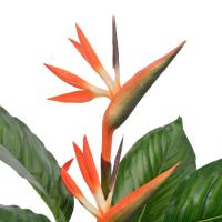 vidaXL Planta artificial strelitzia con macetero rojo 100 cm - details 1