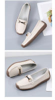 Zapatillas Casuales Para Mujer 2024 Talla Grande Zapatos Planos Slip-on Mocasines De Cuero Genuino Barco Zapatos Casuales De Primavera/Otoño - details 4
