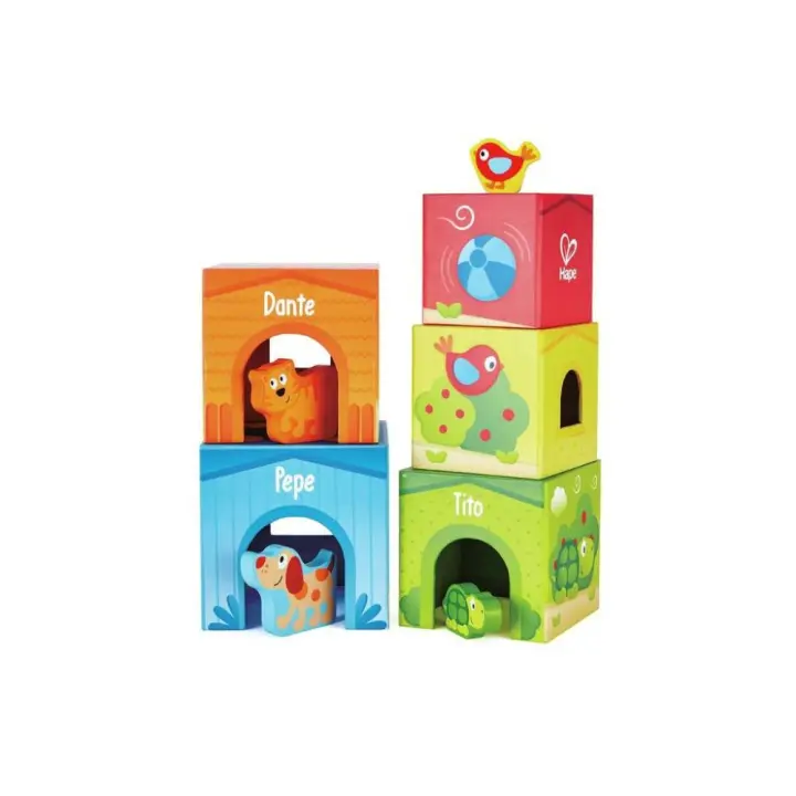Cubos Apilables para Construir - Pepe y Sus Amigos HAPE - 1