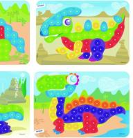 Miniland - Láminas de modelos para mosaicos de pinchos de 20mm. Dinosaurios - details 2