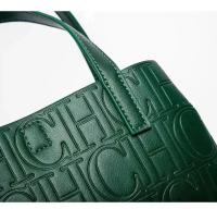 Bolso Bandolera Para Mujer CH Embossed Con Diseño De Impresión De Letras Gran Capacidad Elegante Temperamento Bolso De Mano Casual - details 25