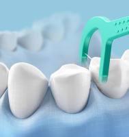 300pcs DR.BEI Floss Dental Profesional Diseño Ergonómico Plástico De Grado Alimenticio Para Limpieza De Dientes Para Adultos - details 3