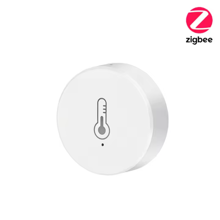 Sensor De Temperatura Y Humedad Zigbee IHSENO Compatible Con Alexa Google Home Tuya Smart Life Monitoreo En Tiempo Real Para Inteligencia Artificial - 1