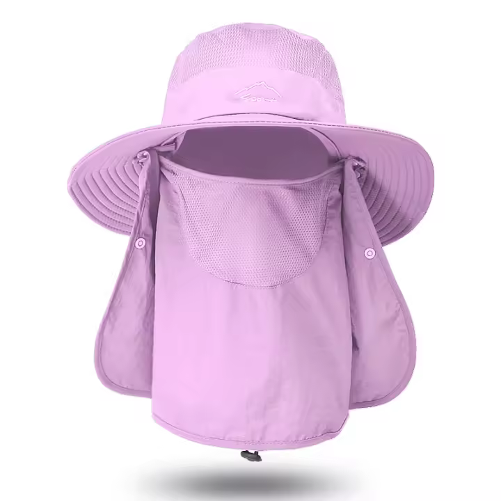 Gorro De Pesca Al Aire Libre Con Pico Ancho Y Protección Solar UPF 50+ Para Actividades Al Aire Libre Caminata Y Jardín Gorro Casual Unisex - 1