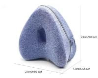Almohada De Espuma De Memoria Para Piernas Forma De Corazón Hueco Adecuada Para Camas Y Sofás Cómoda Para Dormir De Lado Fácil De Lavarse a Mano - details 4