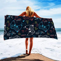 Toalla De Playa De Microfibra Absorbente Para Juegos Controller Toalla Ligera Y Rápida Secado Para Hombres Y Mujeres Para Natación Y Piscina - details 0