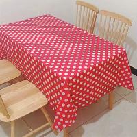 Mantel Desechable Rectangular De Polka Dot Impermeable Y Resistente Al Aceite Para Hogar Y Fiestas Material PEVA Para Restaurantes Y Hoteles - details 3