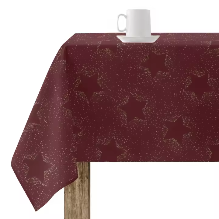 BL Belum  Mantel Navidad 100x140 cm 100% algodón resinado Antimanchas (Tacto no plastificado) Modelo Merry Christmas 76 - 1