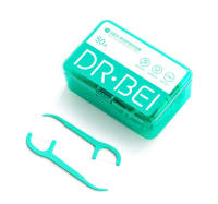 300pcs DR.BEI Floss Dental Profesional Diseño Ergonómico Plástico De Grado Alimenticio Para Limpieza De Dientes Para Adultos - details 0