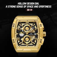 Reloj De Cuarzo Para Hombre NAVIFORCE Diseño Oro Multi-función Resistente Al Agua Con Manos Luminosas Y Correa De Silicona Estilo Casual - details 11