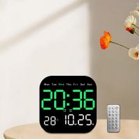 Reloj De Alarma Digital Con Luz Remoto Control 10 Niveles Ajustables Para Mesa Y Pared Reloj De Noche Para Dormitorio Estilo Moderno - details 3