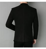 Chaqueta De Lana Elegante Para Hombre Estilo Coreano Británico Casual Slim De Color Sólido Para Bodas Y Trabajo Chaqueta De Negocios Moda - details 17