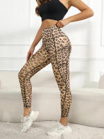 Leggings De Yoga Para Mujer Con Bolsillos Cintura Alta Modeladora Pantalones De Ejercicio De Spandex Y Poliéster Talla Verdadera - details 6